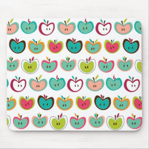 Mousepad Teste padrão bonito da maçã