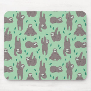 Mousepad Teste padrão bonito da preguiça