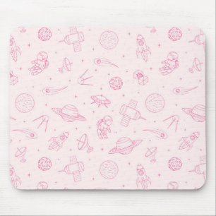 Mousepad Teste padrão bonito do espaço
