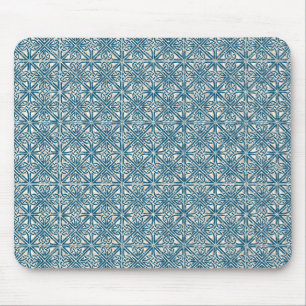 Mousepad Teste padrão celta do azul da cerceta do nó