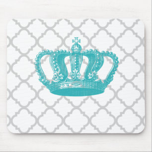 MOUSEPAD TESTE PADRÃO CINZENTO DA COROA FEMININO QUATREFOI