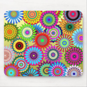 Mousepad Teste padrão colorido do caleidoscópio