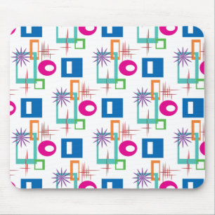 Mousepad Teste padrão colorido geométrico de Starburst