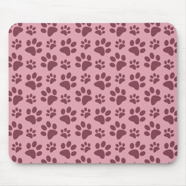 Mousepad Teste padrão cor-de-rosa bonito do impressão da (Frente)