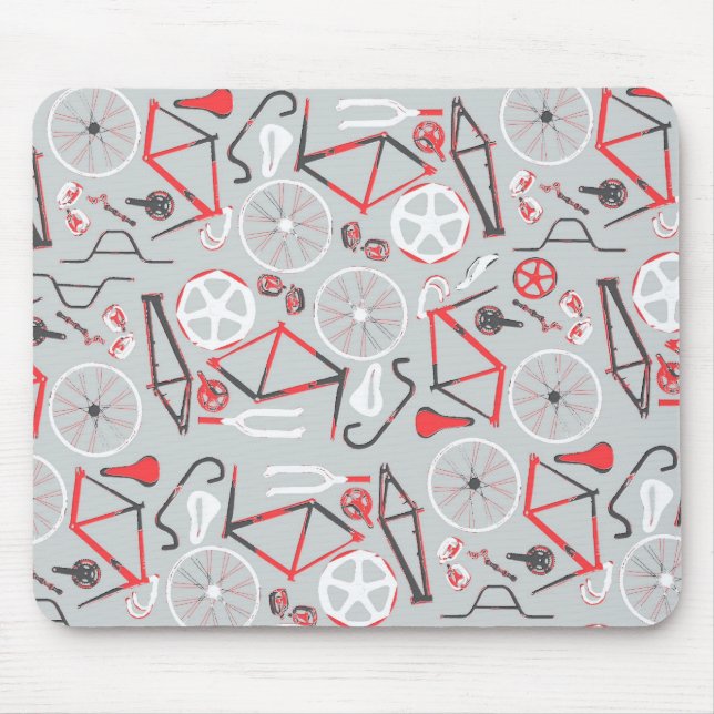 Mousepad Teste padrão da bicicleta (Frente)