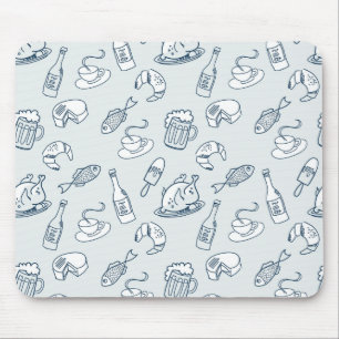 Mousepad Teste padrão da comida