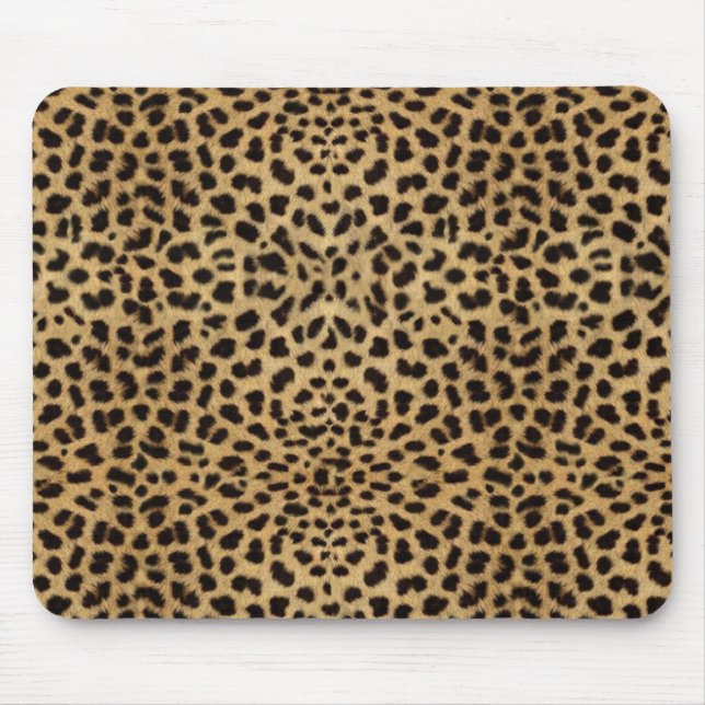 Mousepad Teste padrão da pele do leopardo (Frente)