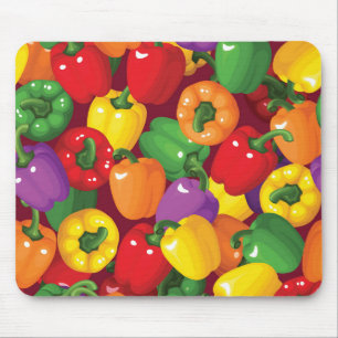 Mousepad Teste padrão da pimenta de Bell