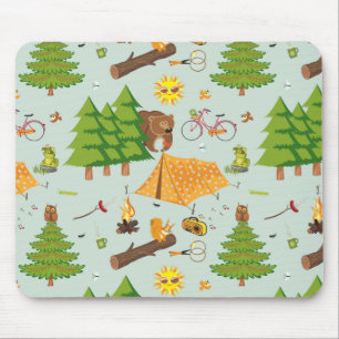 Mousepad Teste padrão de acampamento
