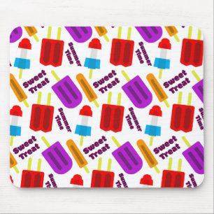 Mousepad Teste padrão de bar congelado verão do deleite