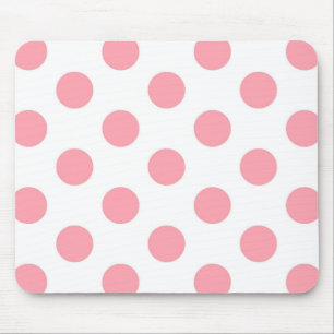 Mousepad Teste padrão de bolinhas bonito do rosa Pastel em