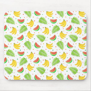 Mousepad Teste padrão de bolinhas da fruta tropical