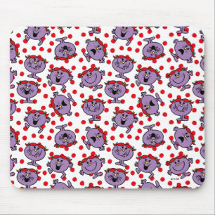 Mousepad Teste padrão de bolinhas vermelho pequeno da