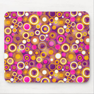 Mousepad Teste padrão de bolinhas violeta