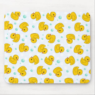 Mousepad Teste padrão de borracha do pato