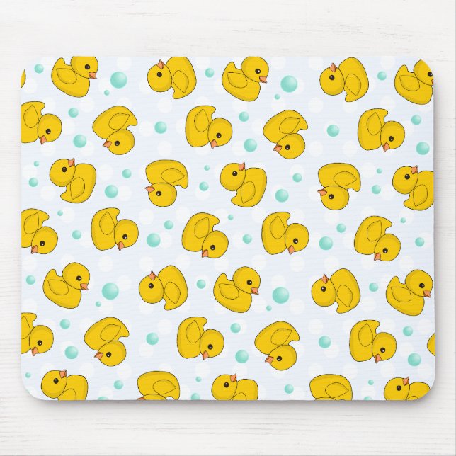 Mousepad Teste padrão de borracha do pato (Frente)