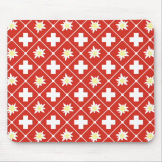 Mousepad Teste padrão de Edelweiss da suiça