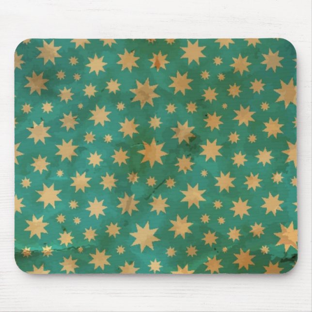 Mousepad Teste padrão de estrelas (Frente)