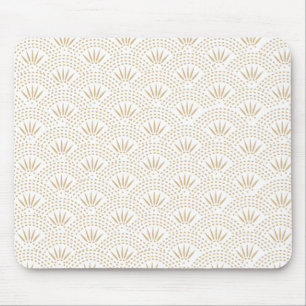 Mousepad Teste padrão de onda de Seigaiha do art deco