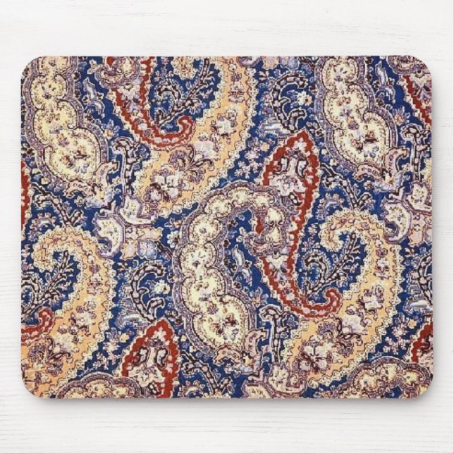 Mousepad Teste padrão de Paisley (Frente)