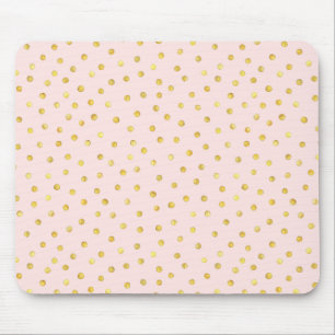 Mousepad Teste padrão de pontos elegante dos confetes da
