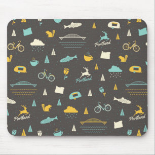 Mousepad Teste padrão de Portland, Oregon