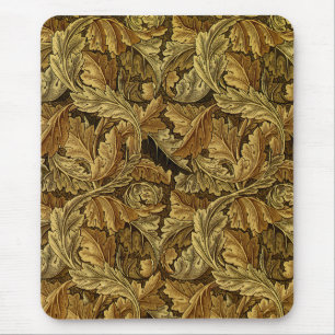 Mousepad Teste padrão de William Morris das folhas de
