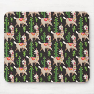 Mousepad Teste padrão decorado bonito dos lamas