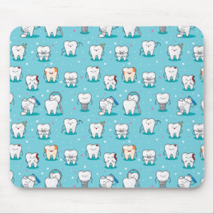 Mousepad Teste padrão dental bonito