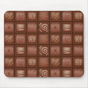 Mousepad Teste padrão do chocolate