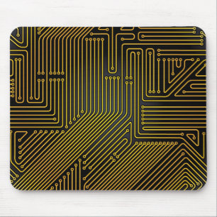 Mousepad Teste padrão do conselho de circuito do computador