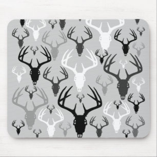 Mousepad Teste padrão do crânio dos Antlers dos cervos