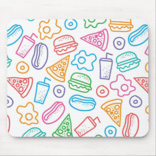 Mousepad Teste padrão do fast food