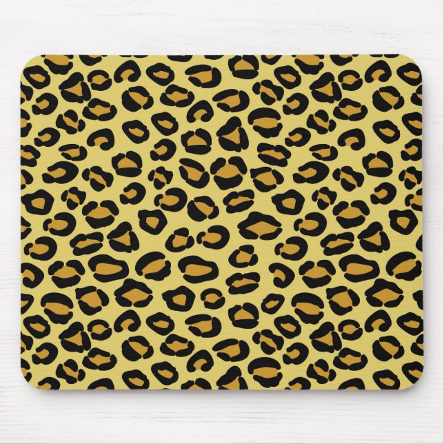 Mousepad Teste padrão do leopardo (Frente)