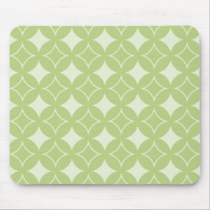 Mousepad Teste padrão do shippo da verde azeitona