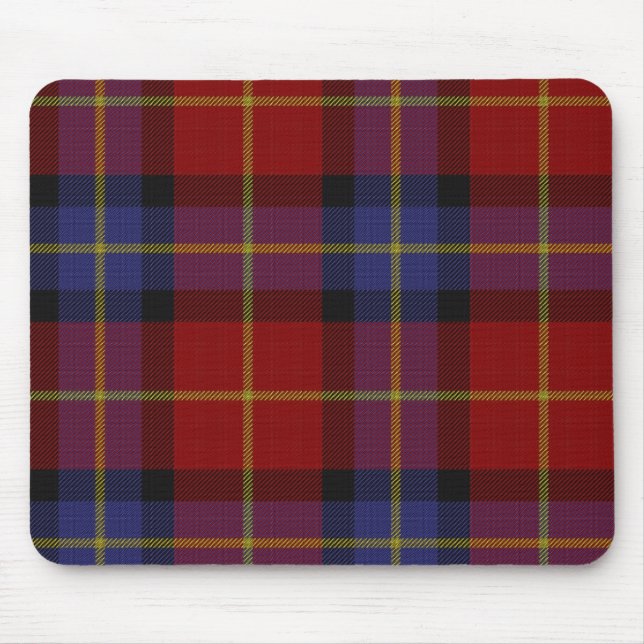 Mousepad Teste padrão do Tartan (Frente)