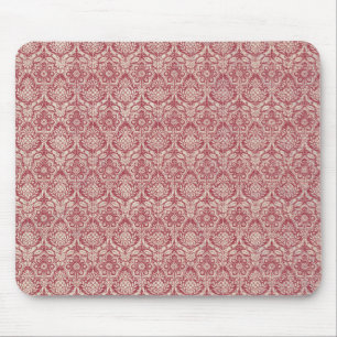 Mousepad Teste padrão do vermelho do damasco
