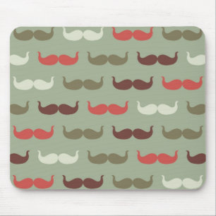 Mousepad Teste padrão do vintage com bigode