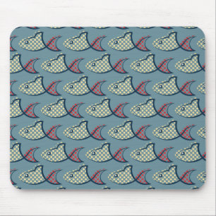 Mousepad Teste padrão dos peixes das bolinhas