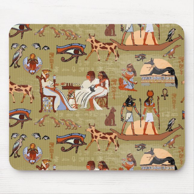 Mousepad Teste padrão dos símbolos de Egipto | (Frente)