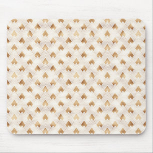 Mousepad Teste padrão Dourado do art deco