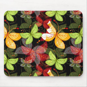 Mousepad Teste padrão escuro do outono