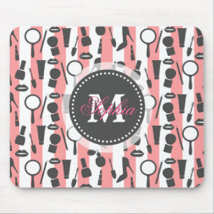 Mousepad Teste padrão feminino bonito das listras dos