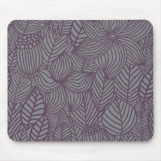 Mousepad Teste padrão floral (Frente)