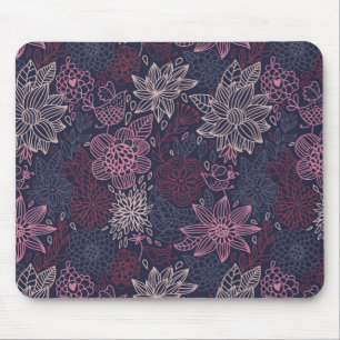 Mousepad Teste padrão floral 4