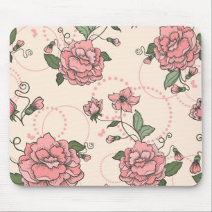 Mousepad Teste padrão floral 5