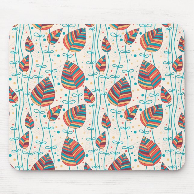 Mousepad Teste padrão floral 5 (Frente)