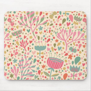 Mousepad Teste padrão floral brilhante