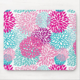 Mousepad Teste padrão floral brilhante 2