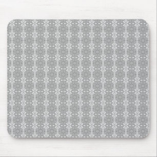 Mousepad Teste padrão floral cinzento